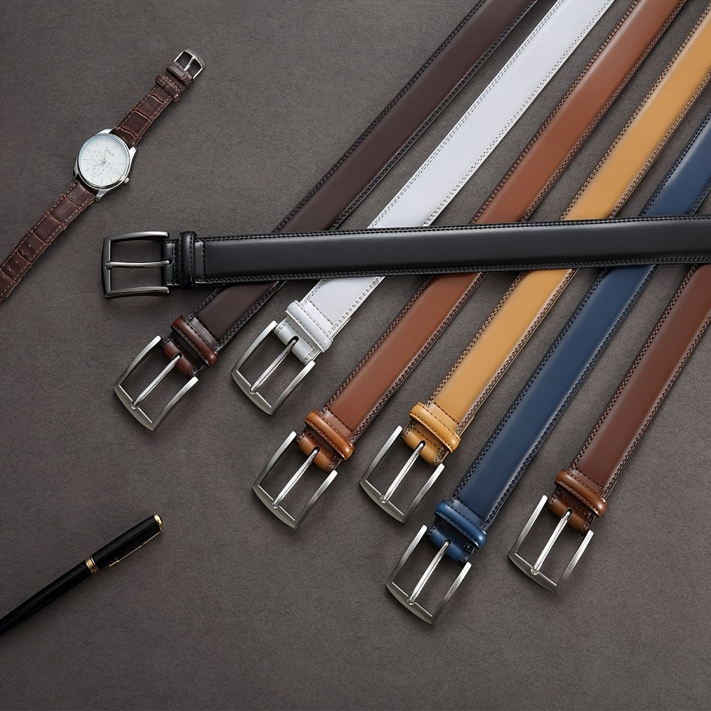 Ceinture à Boucle Classique en Cuir pour Homme Camille — visuel 15