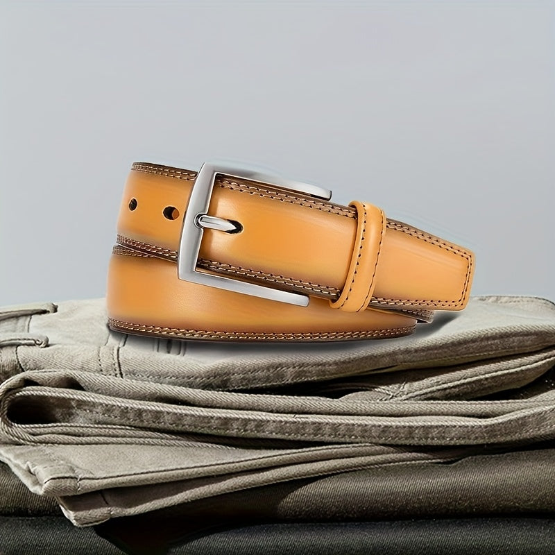 Ceinture à Boucle Classique en Cuir pour Homme Camille — visuel 4