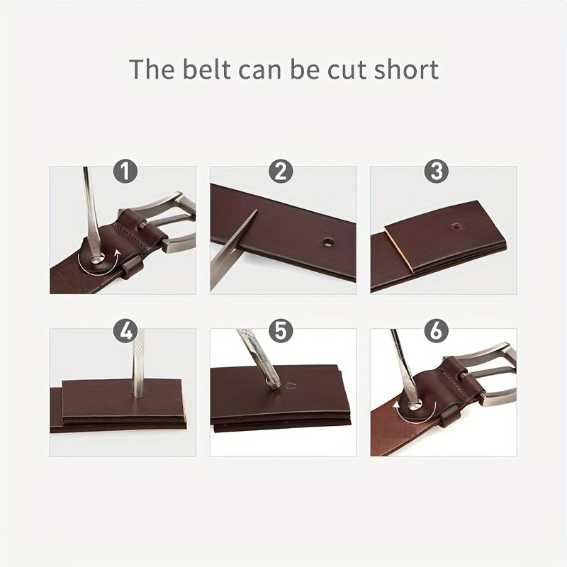 Ceinture à Boucle Classique en Cuir pour Homme Carlisle — visuel 12