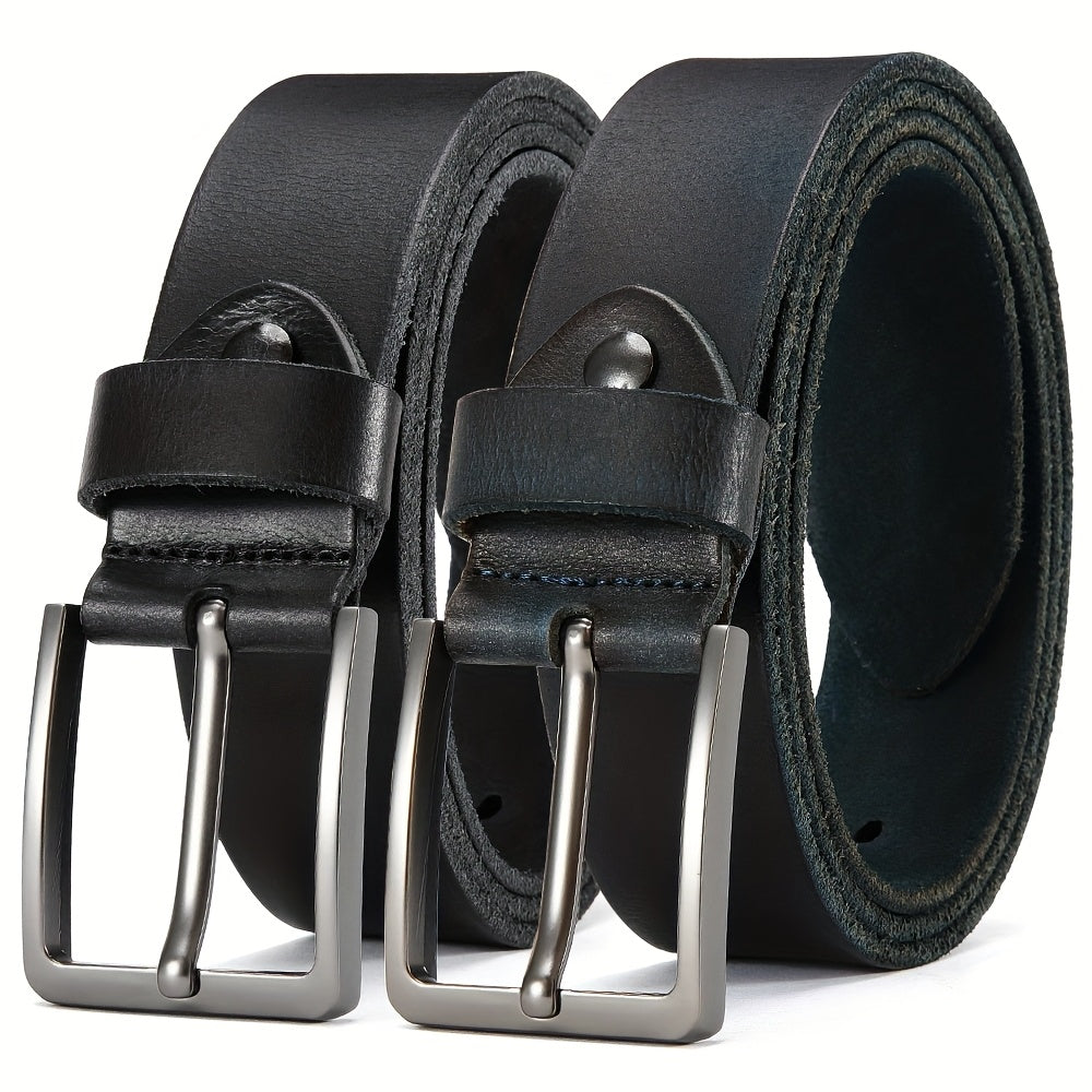 Ceinture à Boucle Classique en Cuir pour Homme Constantin — visuel 3