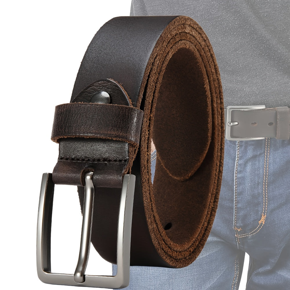 Ceinture à Boucle Classique en Cuir pour Homme Cyrille — visuel 2