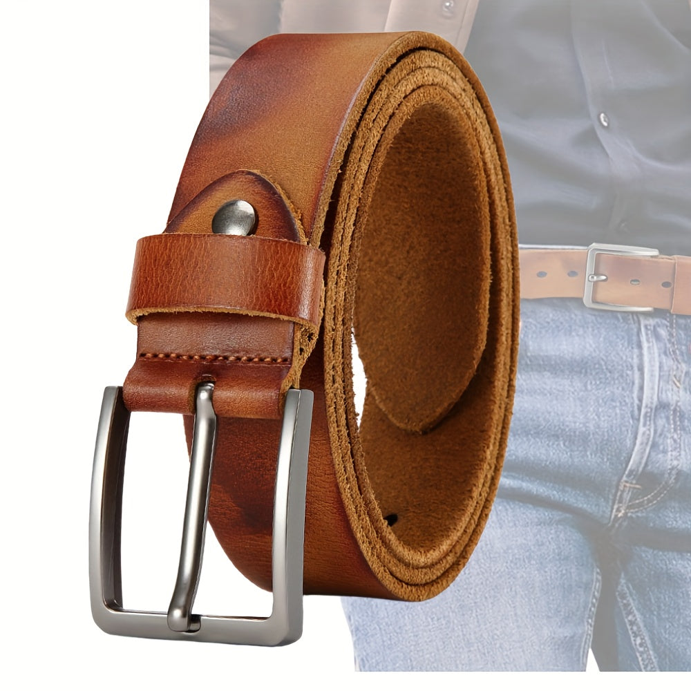 Ceinture à Boucle Classique en Cuir pour Homme Cyrille — visuel 3