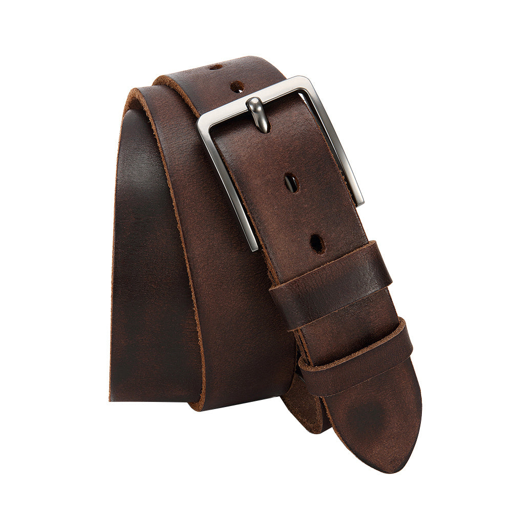 Ceinture à Boucle Classique en Cuir pour Homme Denis — visuel 1