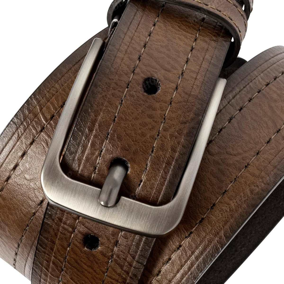 Ceinture à Boucle Classique en Cuir pour Homme Didier — visuel 3