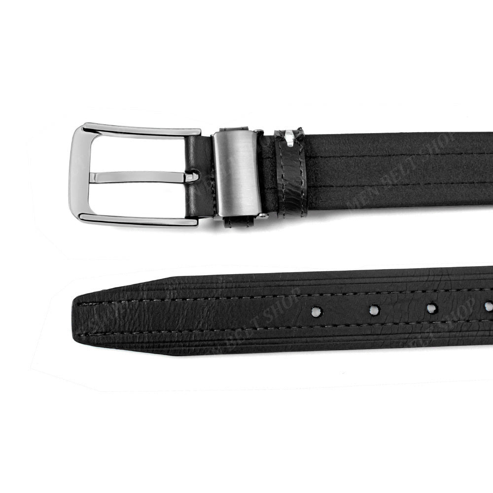 Ceinture à Boucle Classique en Cuir pour Homme Didier — visuel 6