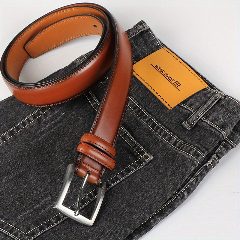 Ceinture à Boucle Classique en Cuir pour Homme Dimitri — visuel 4