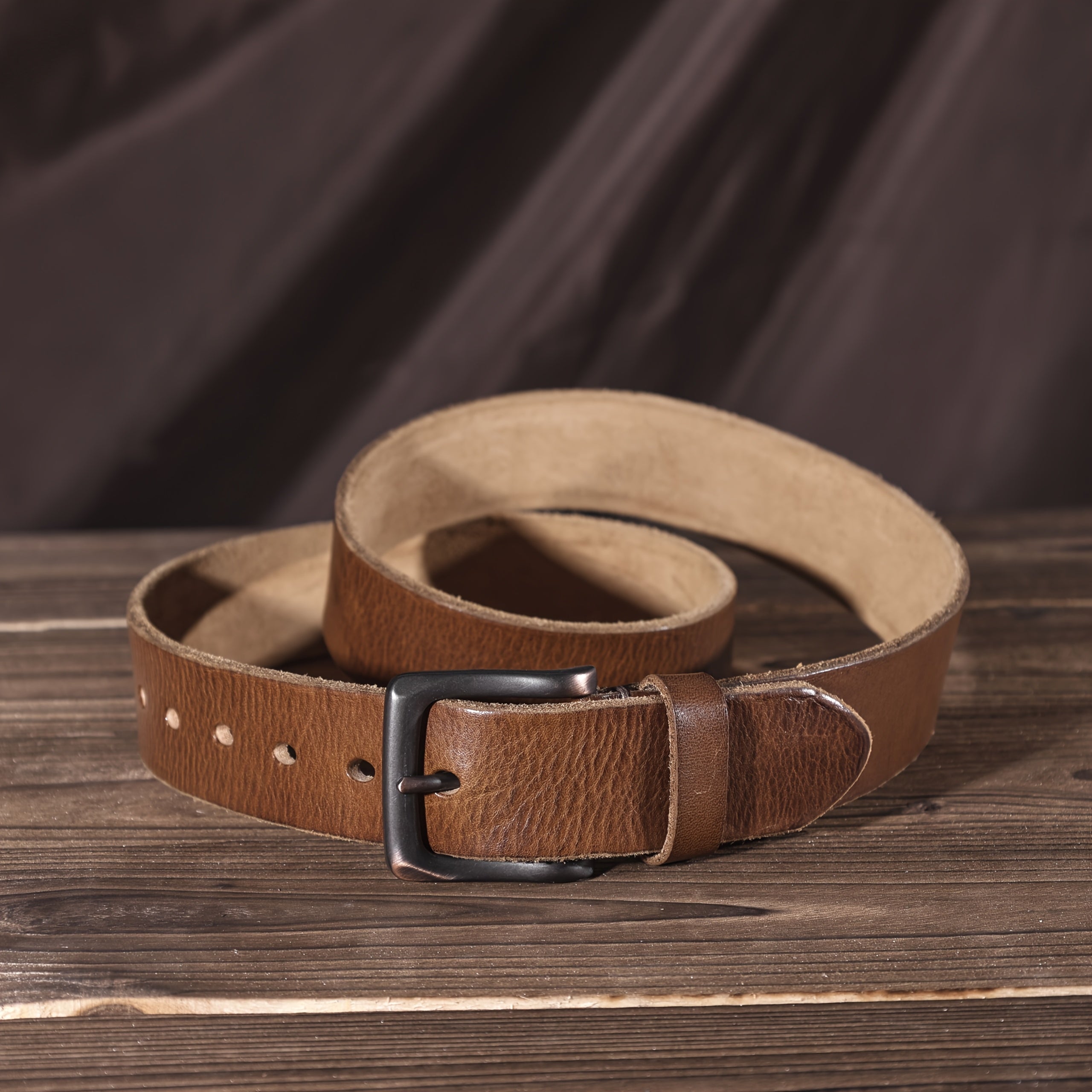 Ceinture à Boucle Classique en Cuir pour Homme Erwan — visuel 8