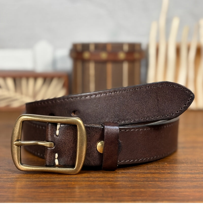 Ceinture à Boucle Classique en Cuir pour Homme Esteban — visuel 10