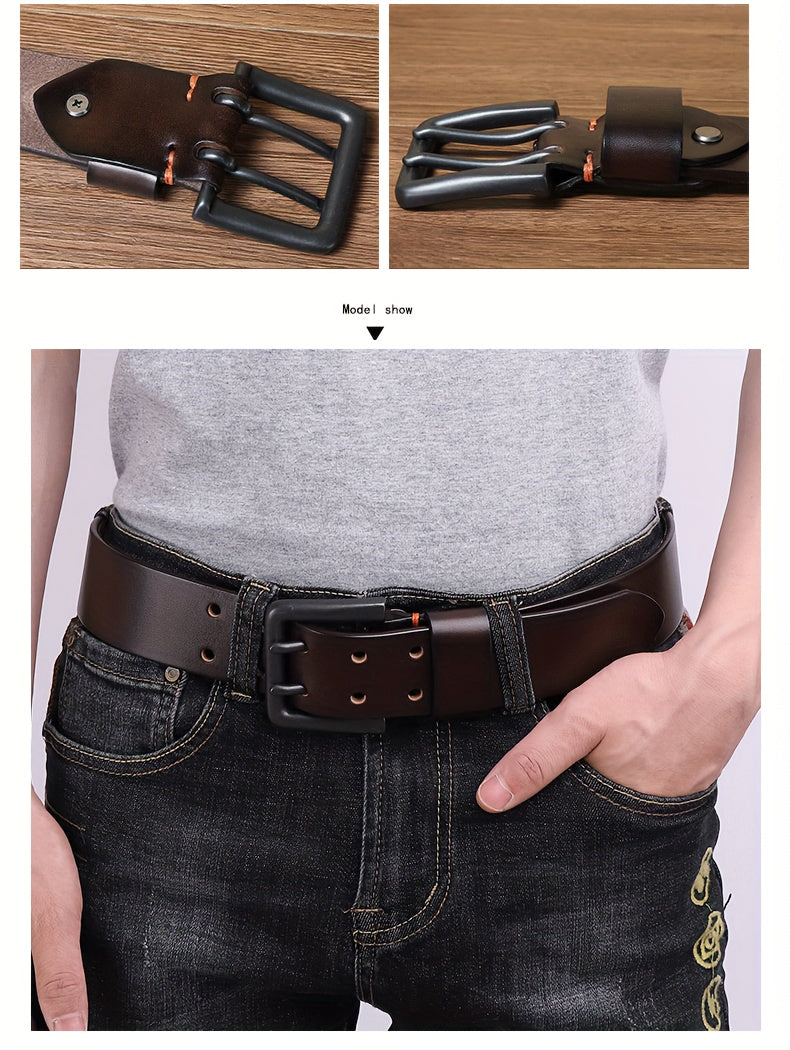 Ceinture à Boucle Classique en Cuir pour Homme Eugène — visuel 6