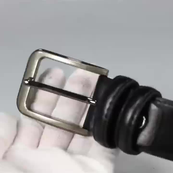 Ceinture à Boucle Classique en Cuir pour Homme Hilaire — visuel 7