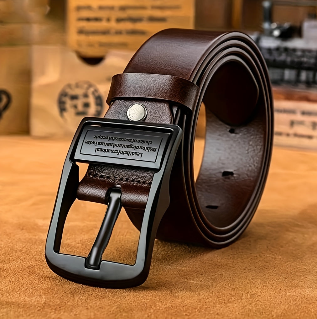 Ceinture à Boucle Classique en Cuir pour Homme Maxence — visuel 3