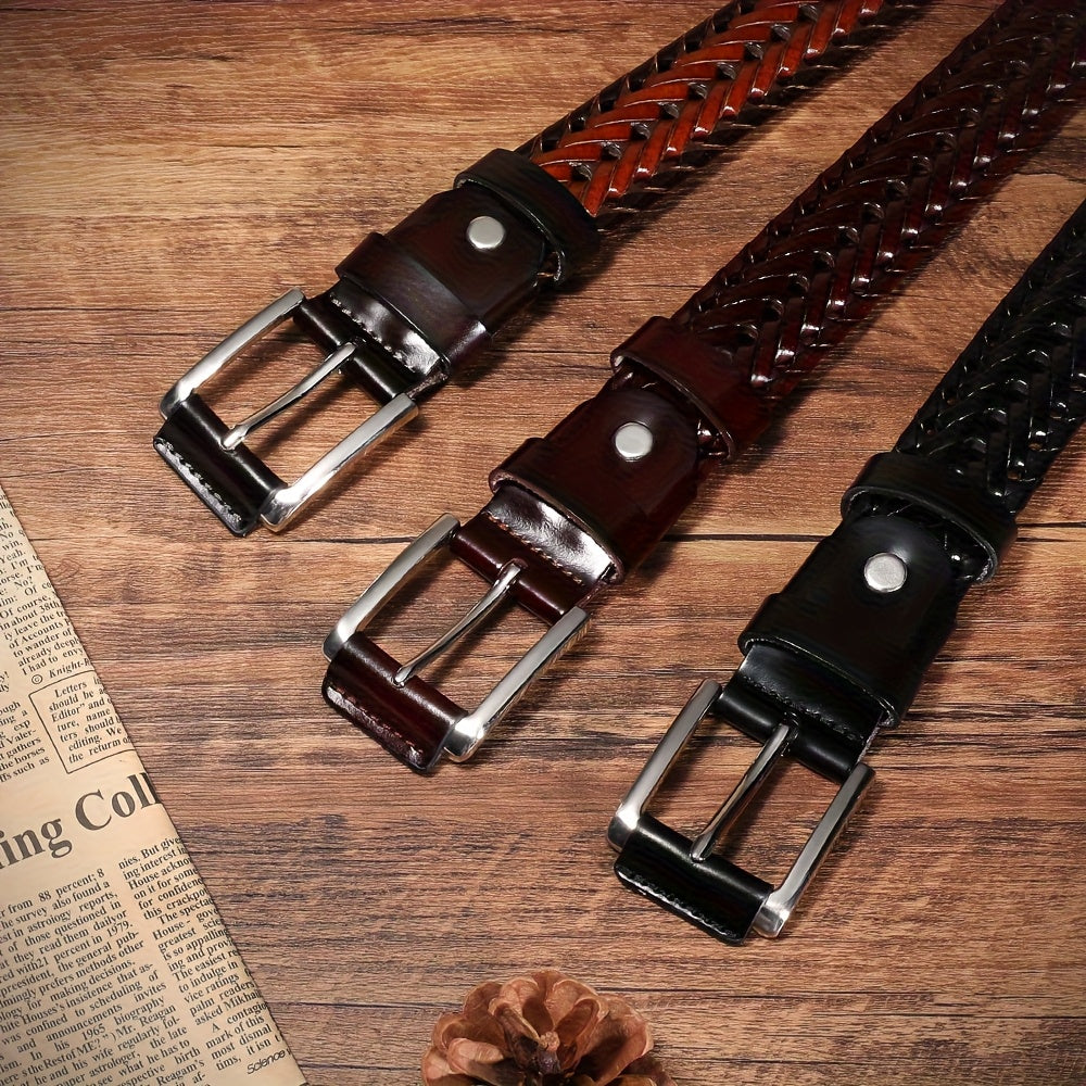 Ceinture à Boucle Classique en Cuir pour Homme Serge — visuel 11