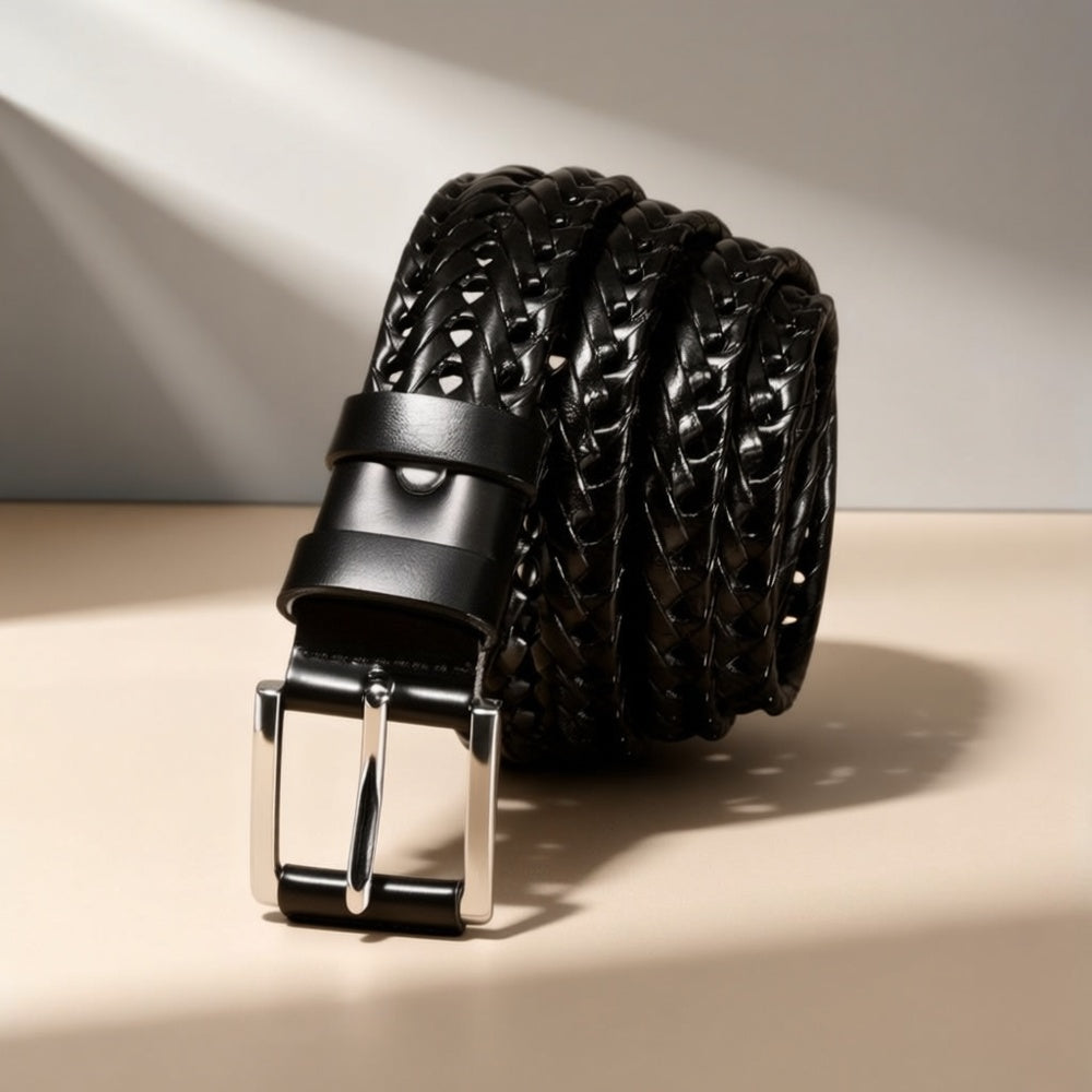 Ceinture à Boucle Classique en Cuir pour Homme Serge — visuel 13
