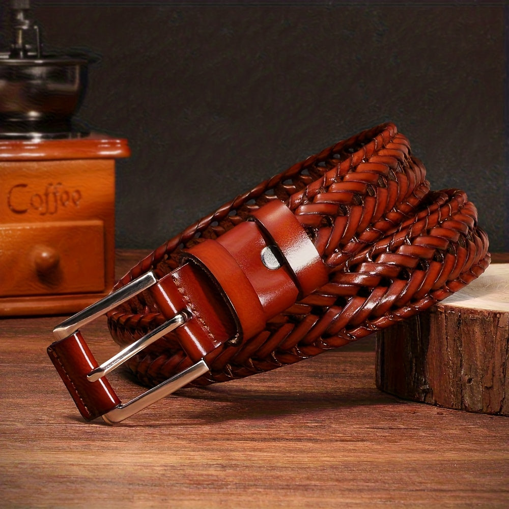 Ceinture à Boucle Classique en Cuir pour Homme Serge — visuel 7