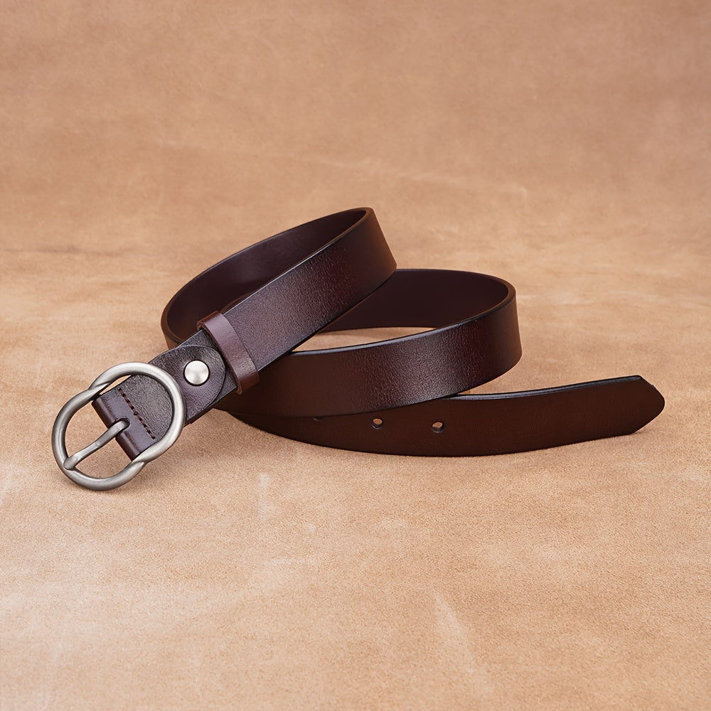 Ceinture à Boucle Classique en Cuir pour Homme Thibault — visuel 4
