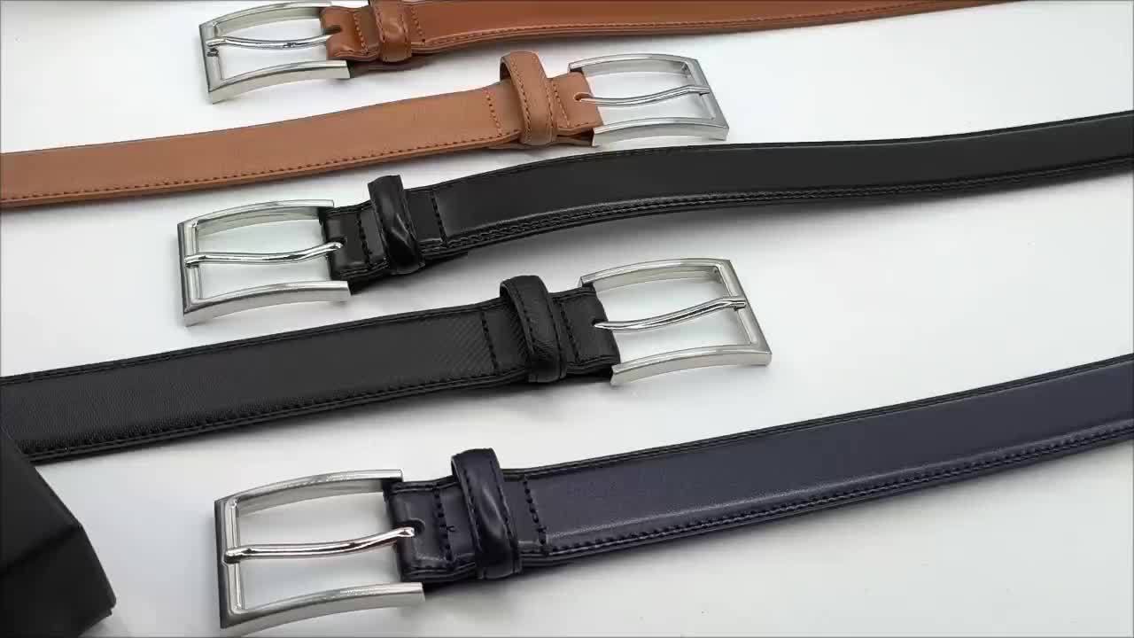 Ceinture à Boucle Classique en Cuir pour Homme Xavier — visuel 20