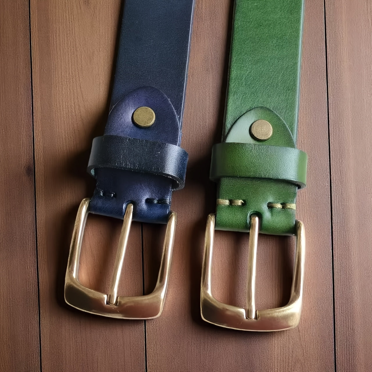 Ceinture à Boucle Classique en Cuir pour Homme Yvon — visuel 6
