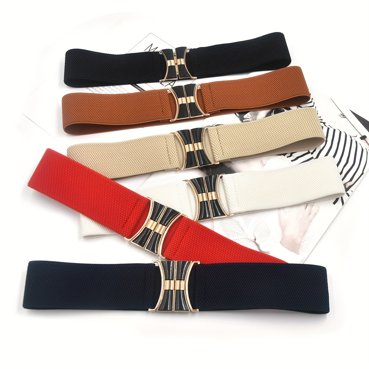 Ceinture à Boucle Classique Élastique pour Femme Chiavari — visuel 10