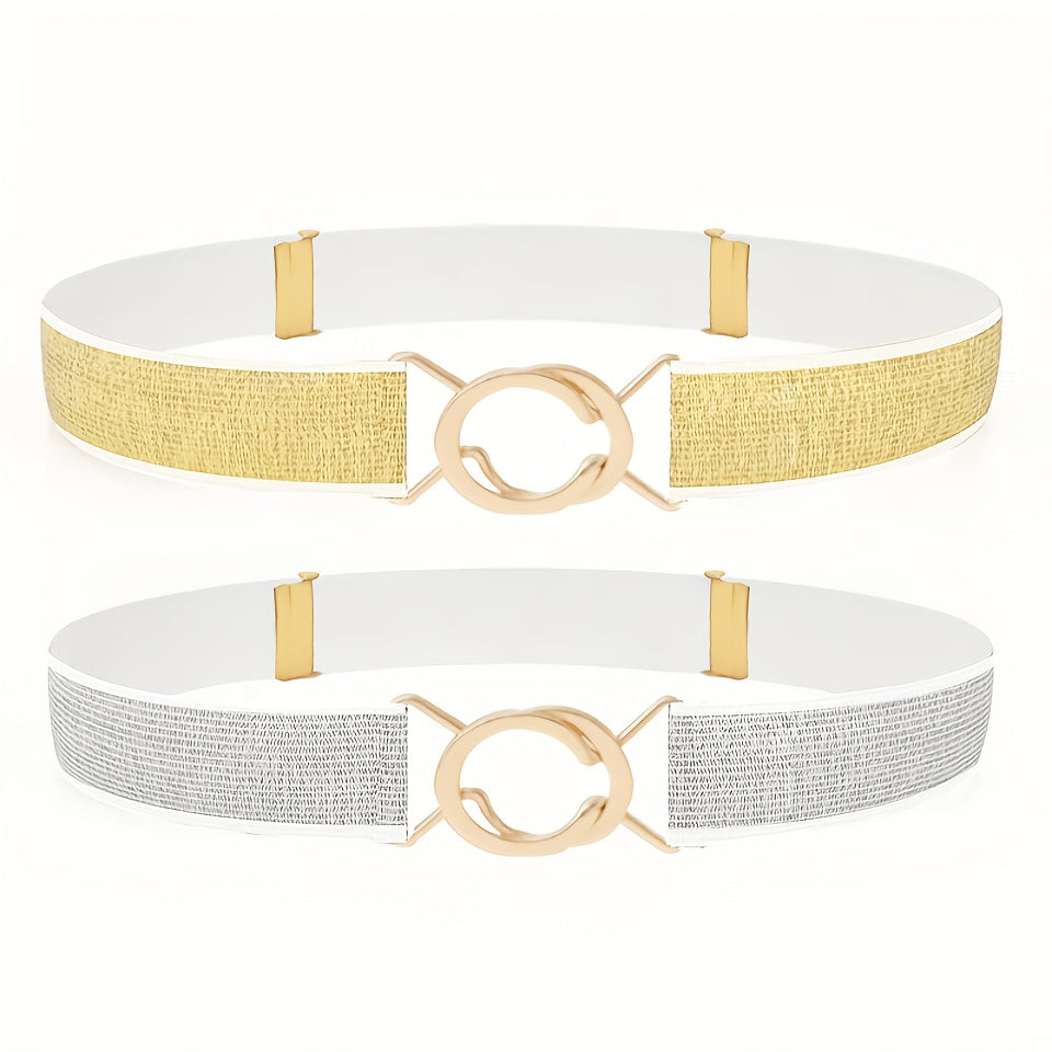 Ceinture à Boucle Classique Élastique pour Femme Sophie — visuel 2
