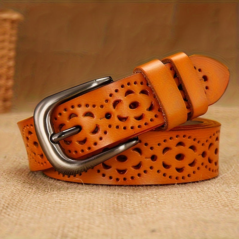 Ceinture à Boucle Classique en Simili Cuir pour Femme Augustine — visuel 3