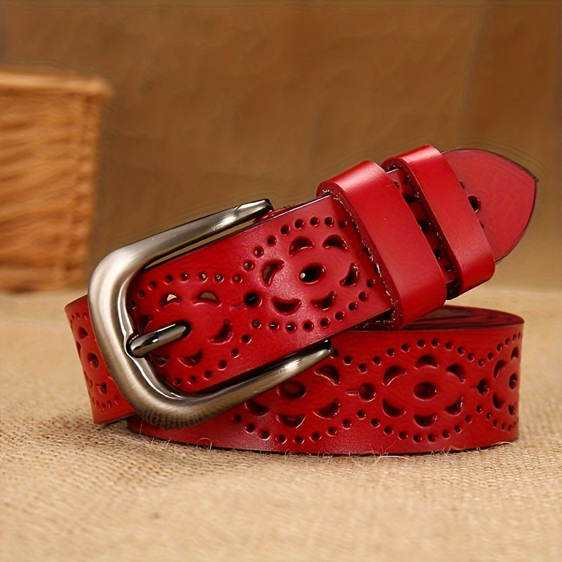 Ceinture à Boucle Classique en Simili Cuir pour Femme Augustine — visuel 4