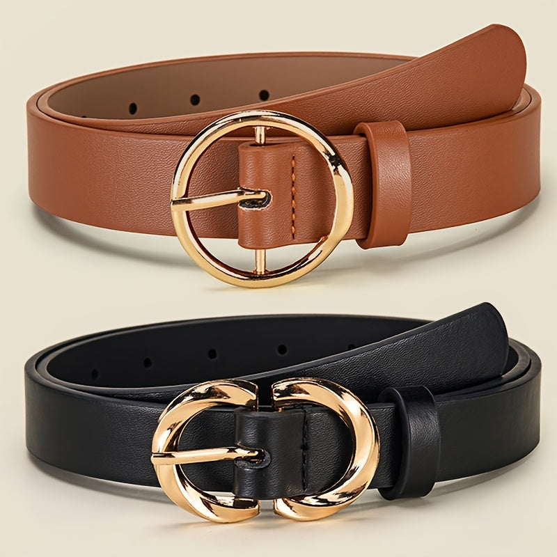 Ceinture à Boucle Classique en Simili Cuir pour Femme Biarritz — visuel 2