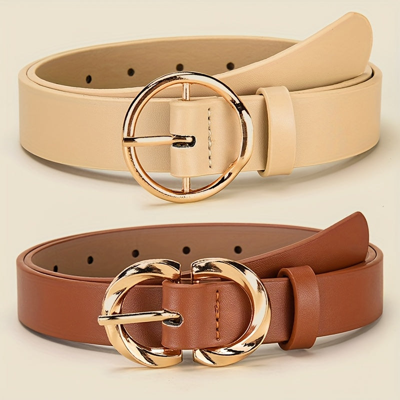 Ceinture à Boucle Classique en Simili Cuir pour Femme Biarritz — visuel 3