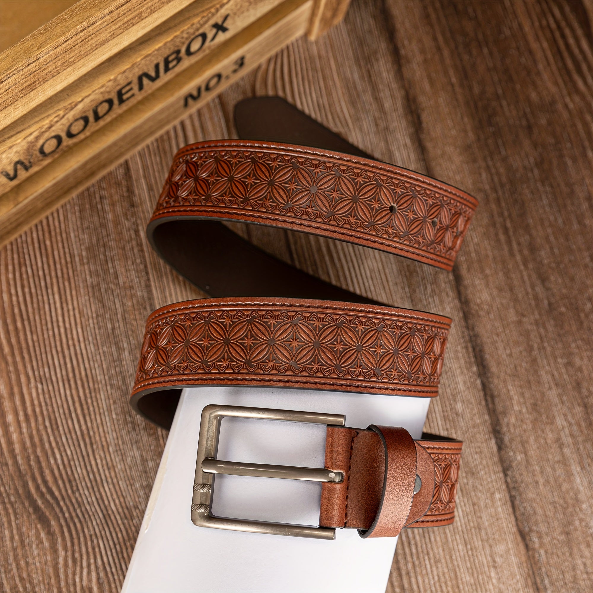 Ceinture à Boucle Classique en Simili Cuir pour Femme Capucine — visuel 1