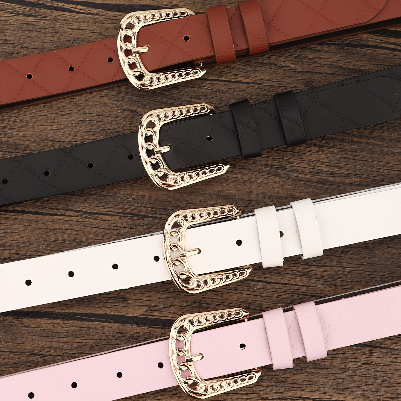 Ceinture à Boucle Classique en Simili Cuir pour Femme Elisa — visuel 5