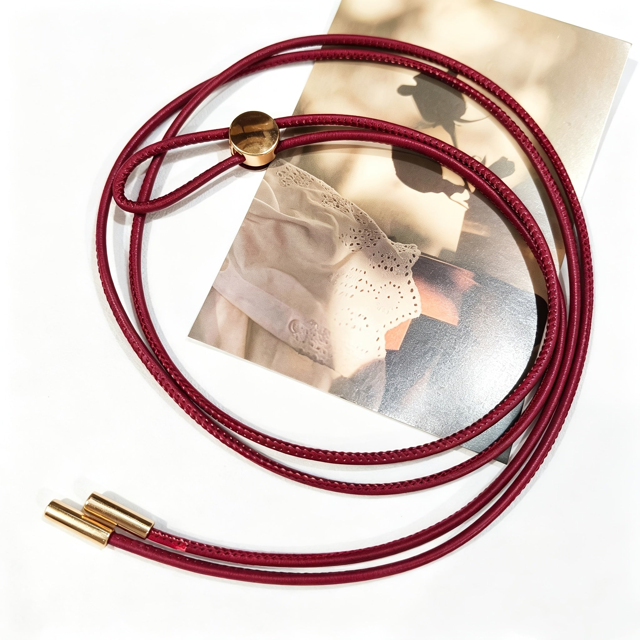 Ceinture à Boucle Classique en Simili Cuir pour Femme Erika — visuel 3