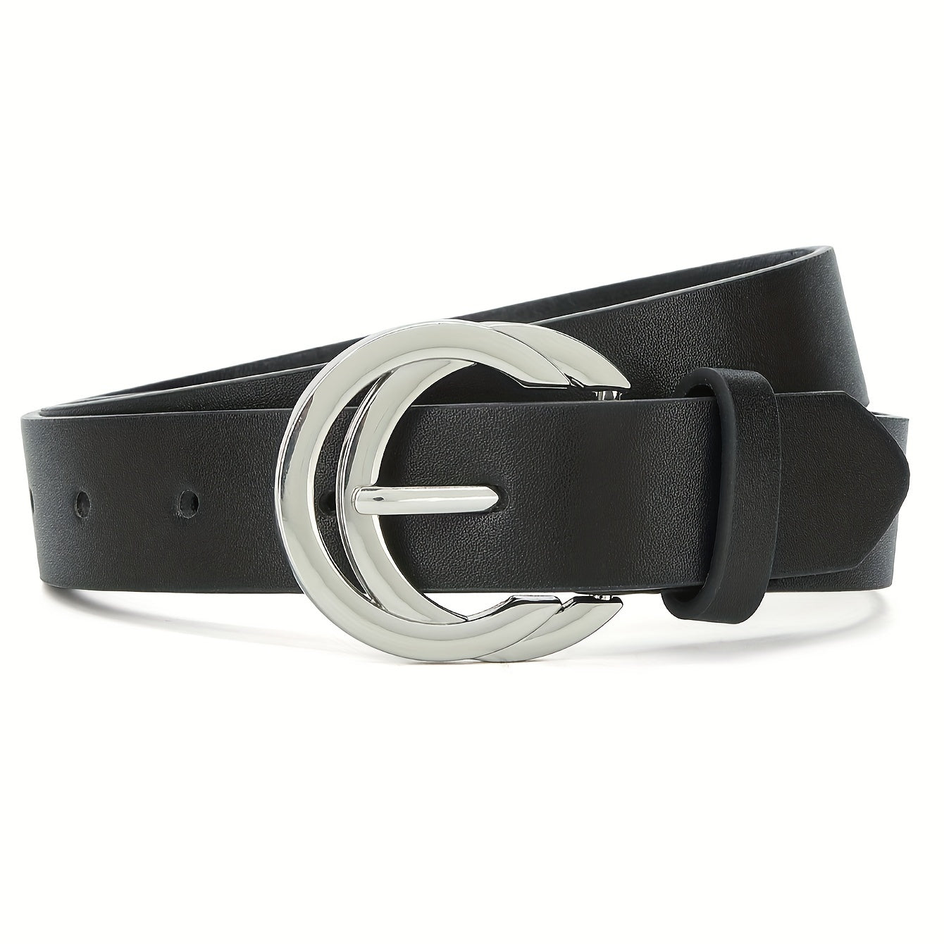 Ceinture à Boucle Classique en Simili Cuir pour Femme Faustine — visuel 7