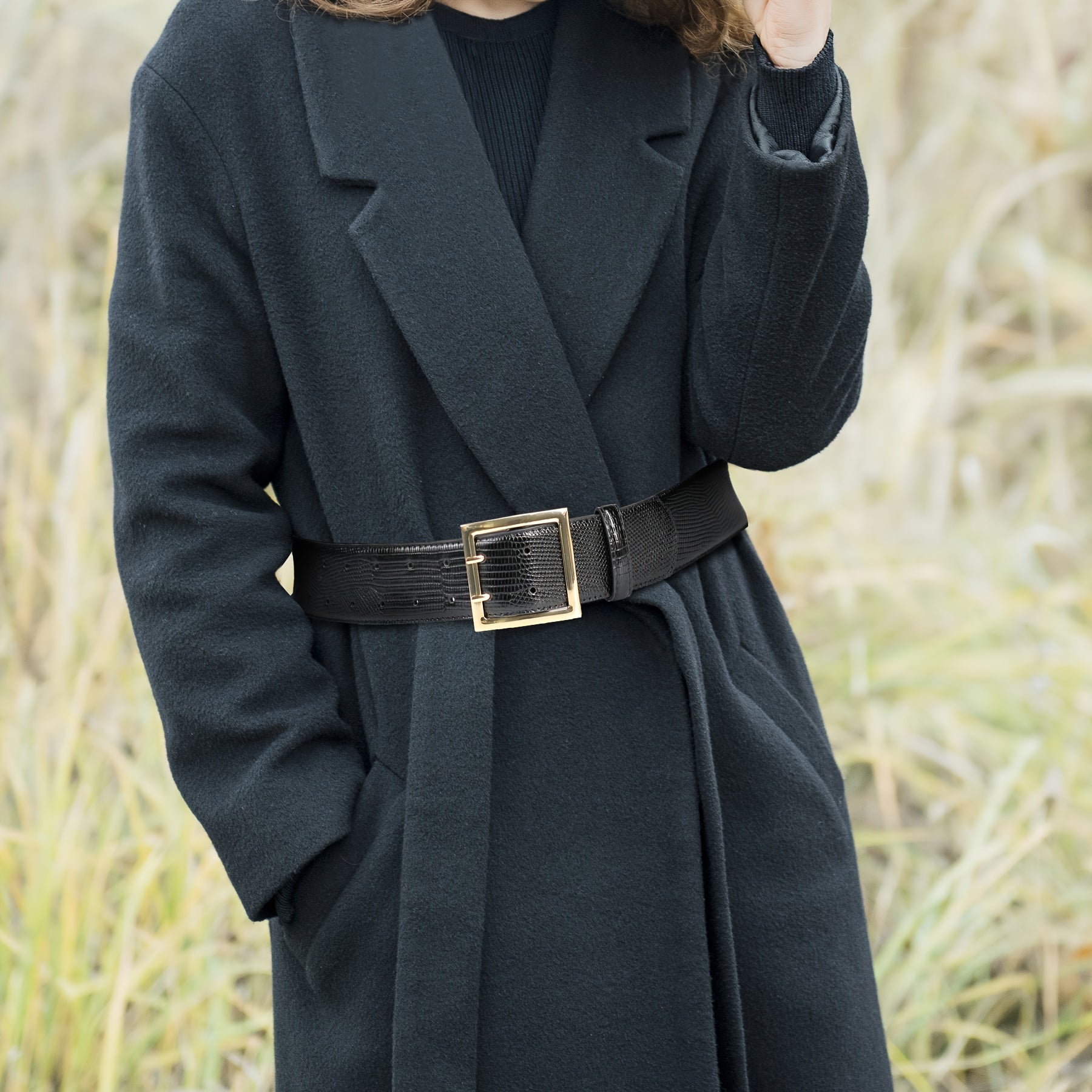 Ceinture à Boucle Classique en Simili Cuir pour Femme Gaëlle — visuel 4