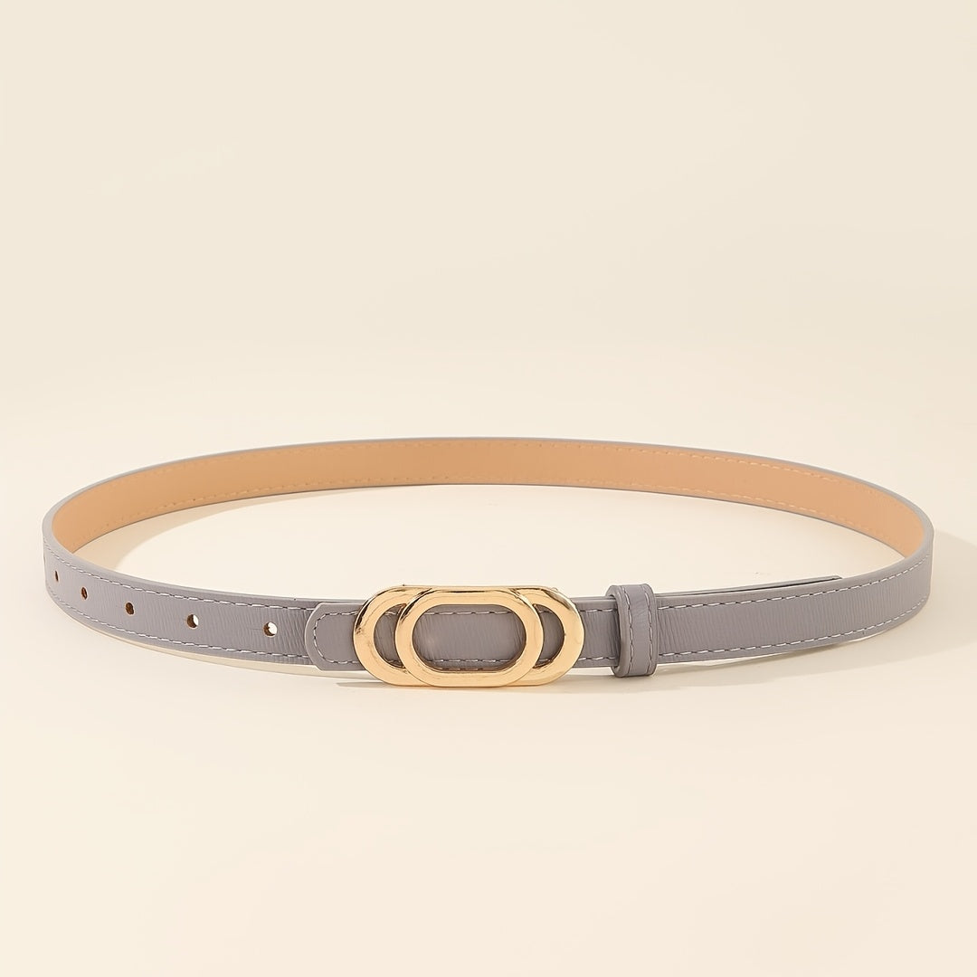 Ceinture à Boucle Classique en Simili Cuir pour Femme Genevieve — visuel 1