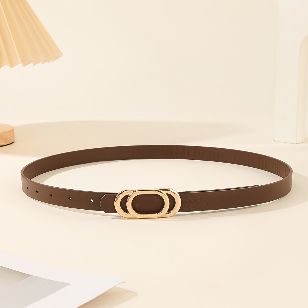 Ceinture à Boucle Classique en Simili Cuir pour Femme Genevieve — visuel 3