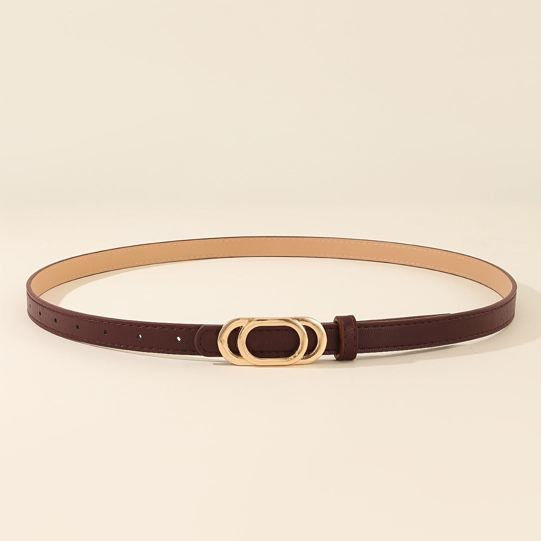 Ceinture à Boucle Classique en Simili Cuir pour Femme Genevieve — visuel 6