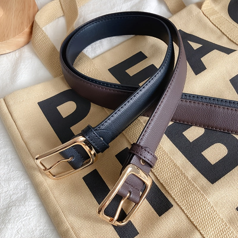 Ceinture à Boucle Classique en Simili Cuir pour Femme Gilberte — visuel 2