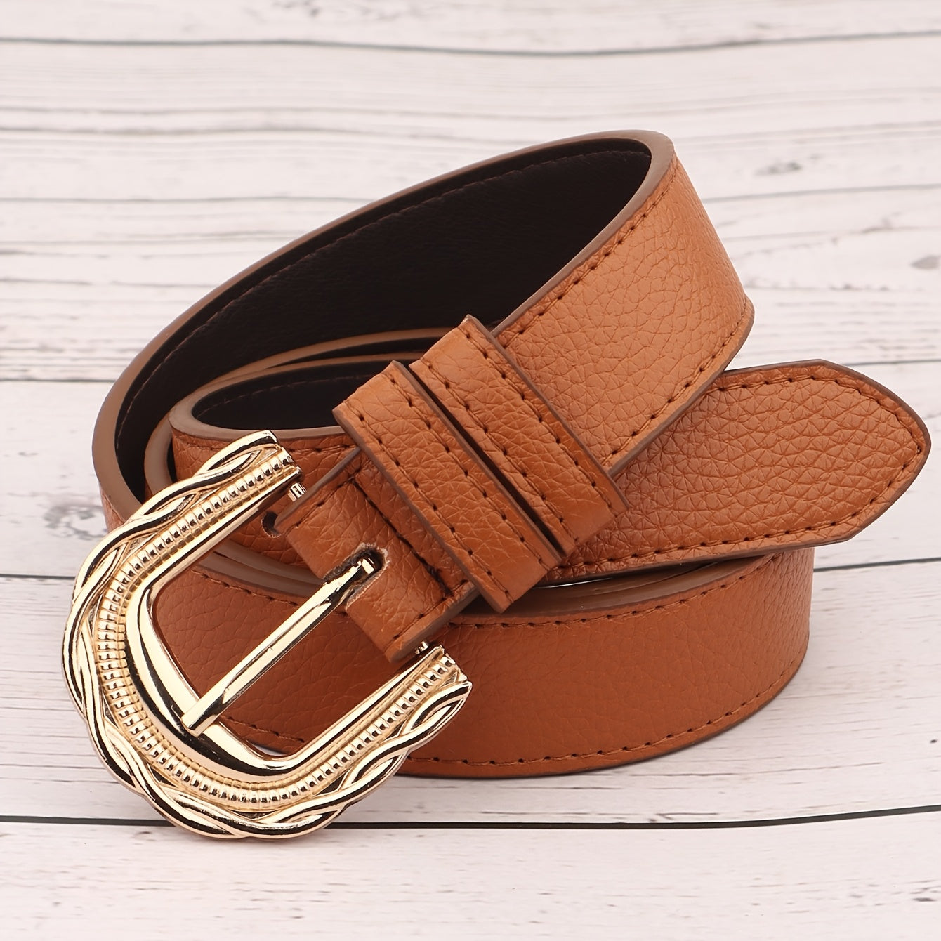 Ceinture à Boucle Classique en Simili Cuir pour Femme Honorine — visuel 5