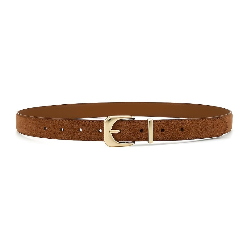 Ceinture à Boucle Classique en Simili Cuir pour Femme Justine — visuel 2