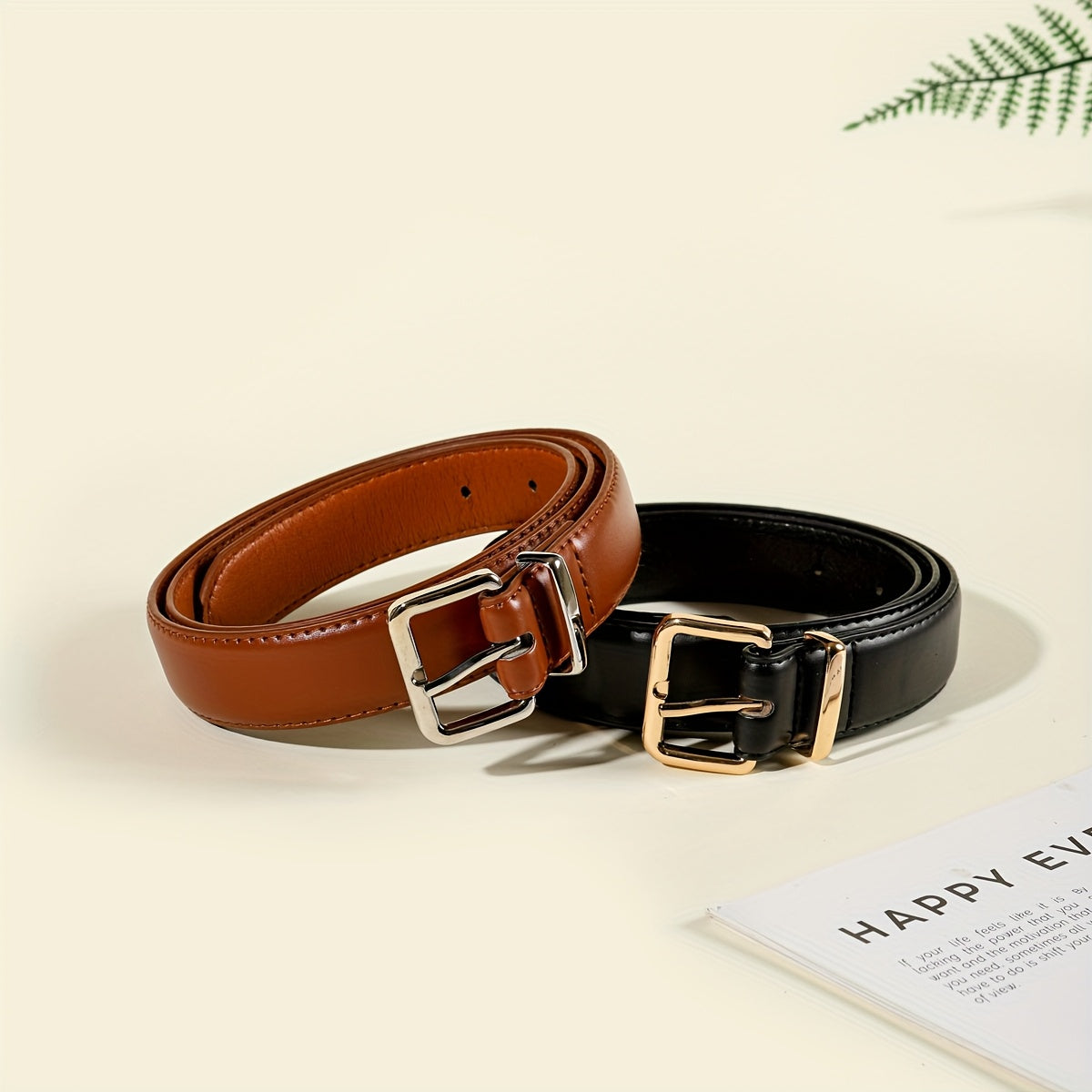 Ceinture à Boucle Classique en Simili Cuir pour Femme Marion — visuel 7