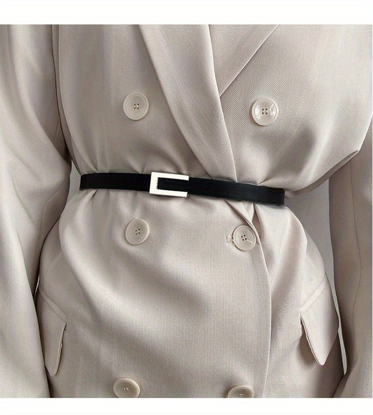 Ceinture à Boucle Classique en Simili Cuir pour Homme Boise — visuel 3
