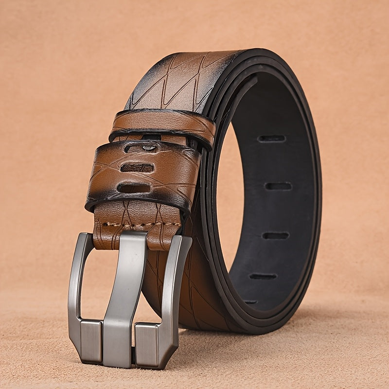 Ceinture à Boucle Classique en Simili Cuir pour Homme Brieuc — visuel 3