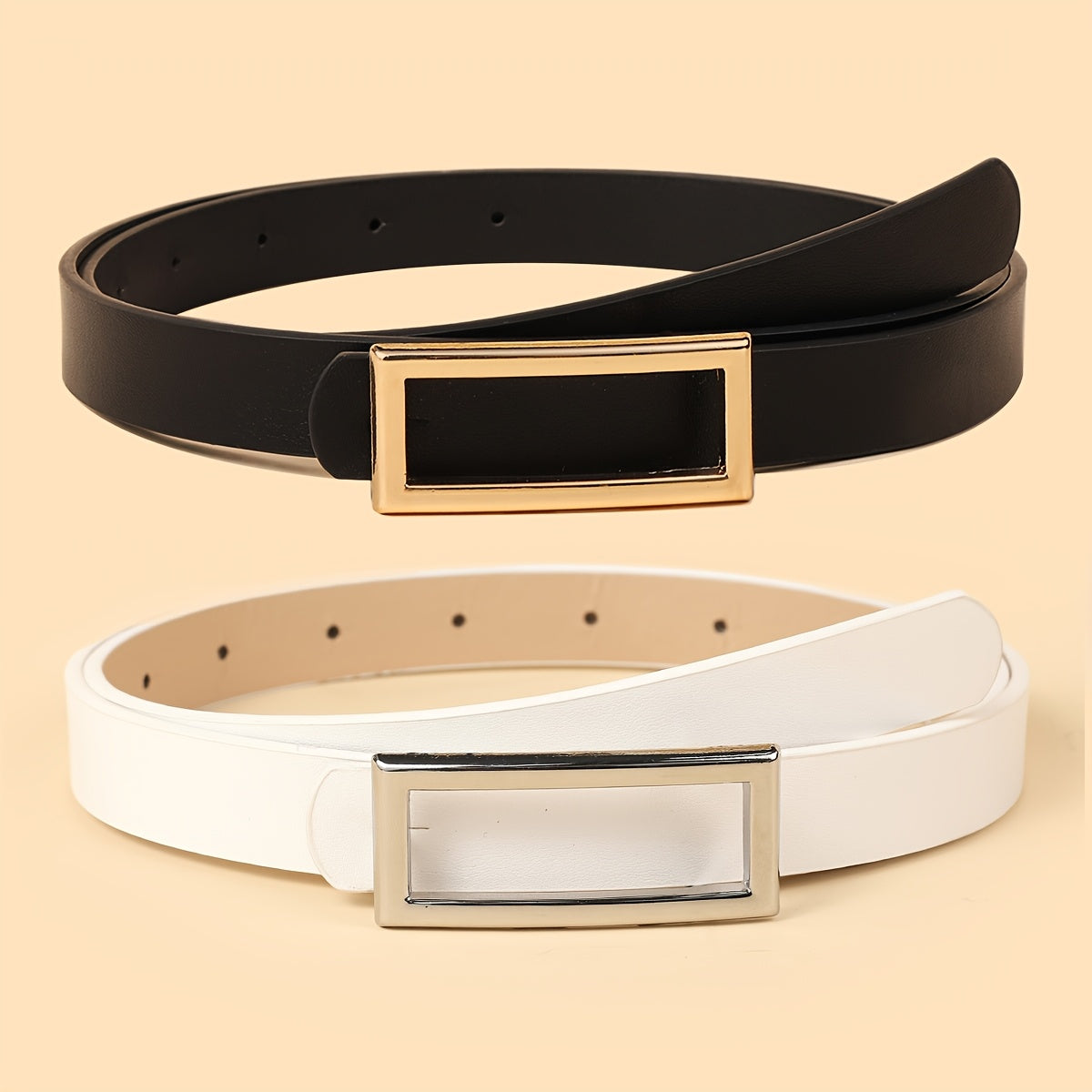 Ceinture à Boucle Classique en Simili Cuir pour Homme Cambrai — visuel 2