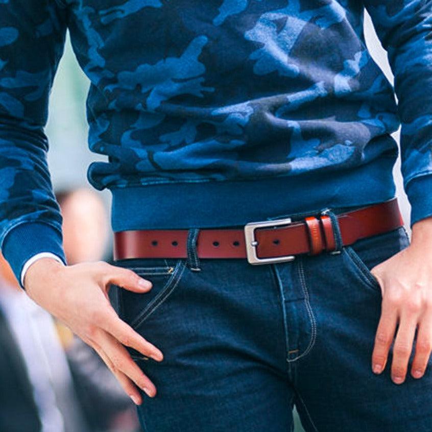 Ceinture à Boucle Classique en Simili Cuir pour Homme Fabien — visuel 2