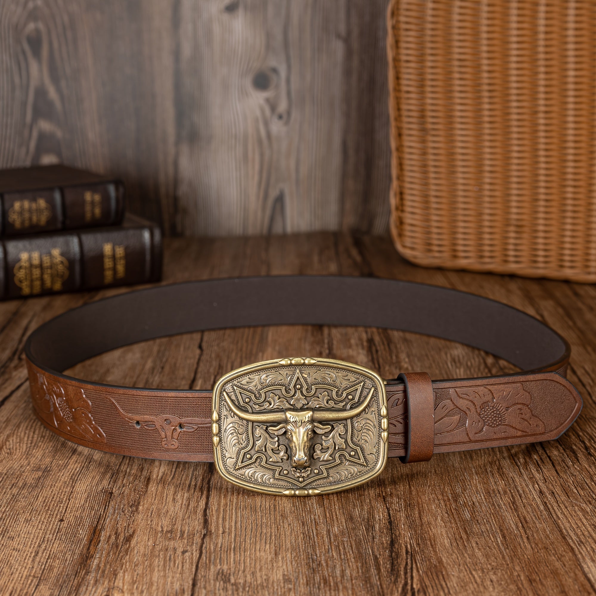 Ceinture à Boucle Classique en Simili Cuir pour Homme Fresno — visuel 2