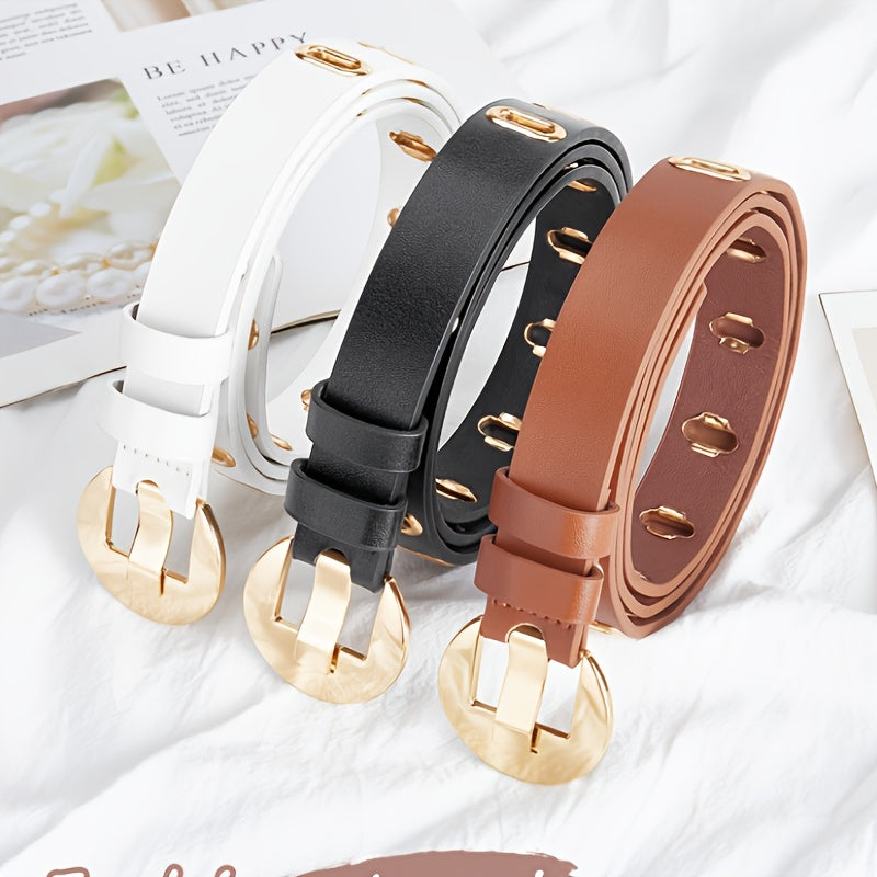 Ceinture à Boucle Classique en Simili Cuir pour Homme Hanovre — visuel 8