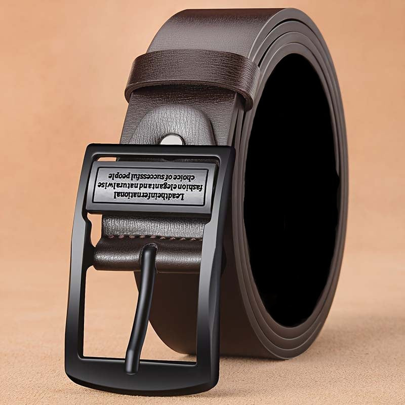Ceinture à Boucle Classique en Simili Cuir pour Homme Pierre — visuel 1
