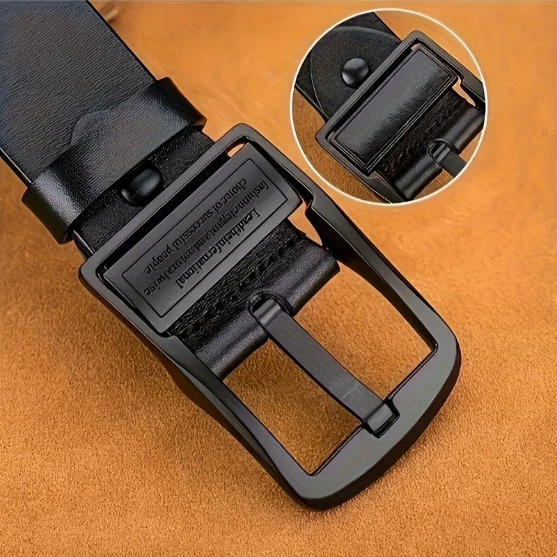Ceinture à Boucle Classique en Simili Cuir pour Homme Pierre — visuel 3