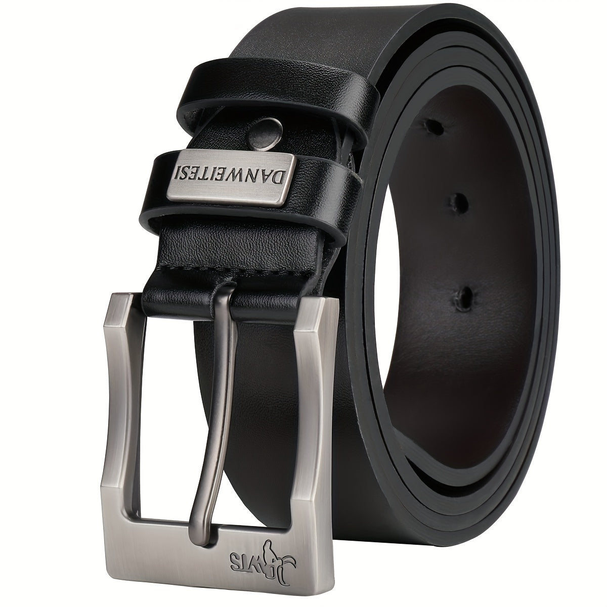 Ceinture à Boucle Classique en Simili Cuir pour Homme Valentin — visuel 4