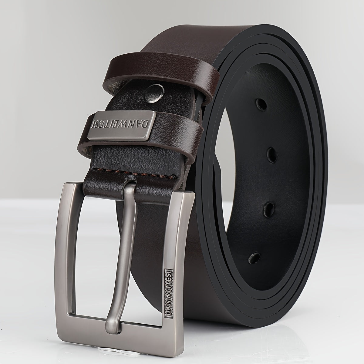 Ceinture à Boucle Classique en Simili Cuir pour Homme Valentin — visuel 5