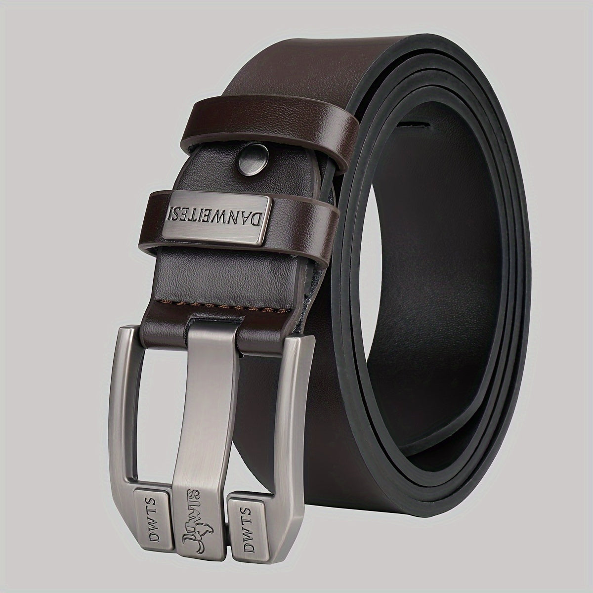 Ceinture à Boucle Classique en Simili Cuir pour Homme Valentin — visuel 8